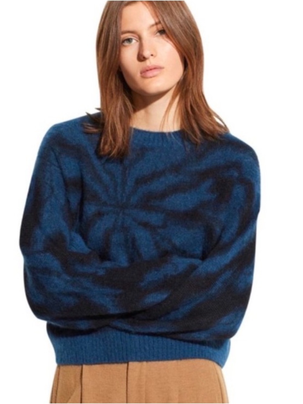 Vince Blue/Black Tie Dye Alpaca Mohair Sweater-‎ Size Small